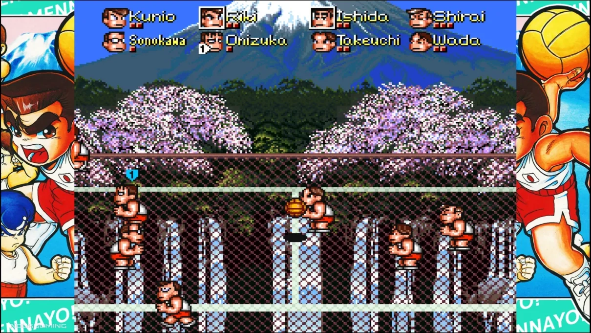Kunio’s Dodgeball Time, C’mon Guys! in Super Technos World: River City & Technos Arcade Classics