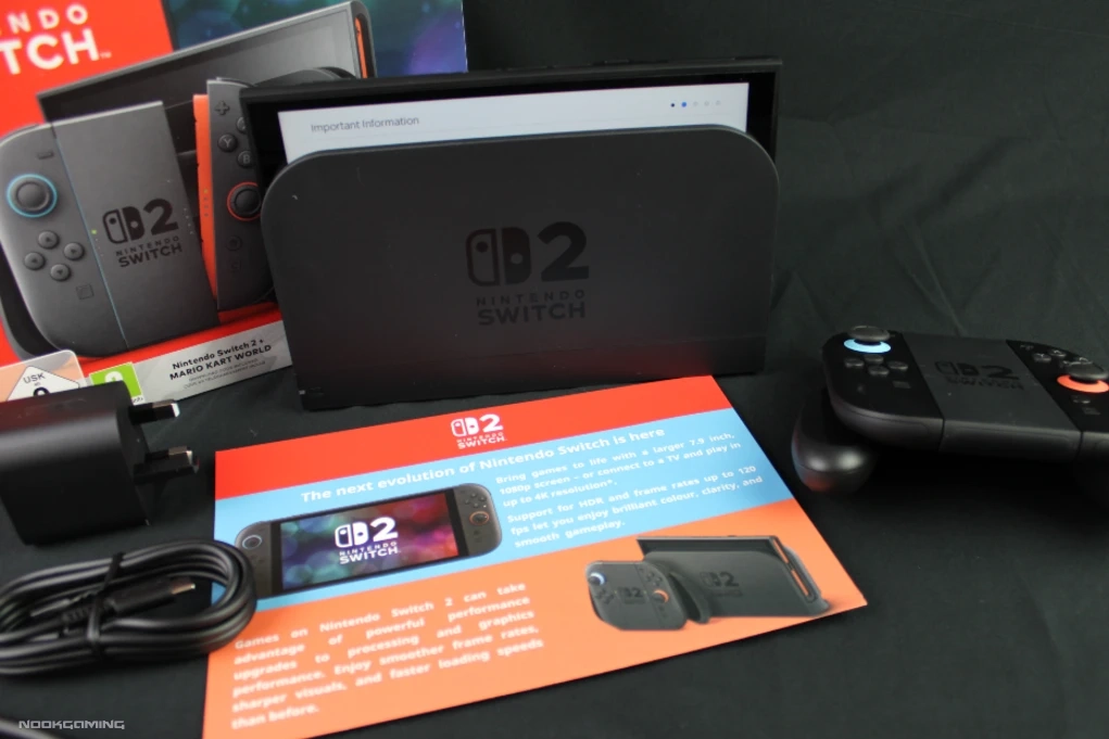 Nintendo Switch 2 Dock and Joycons in Grip