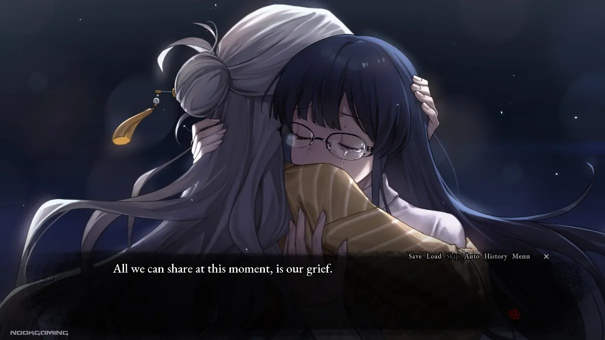 Yasue and Honoka embracing