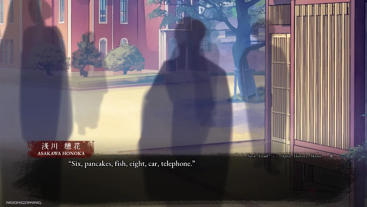 Honoka spouting random words at nameless passersby in the old Japan