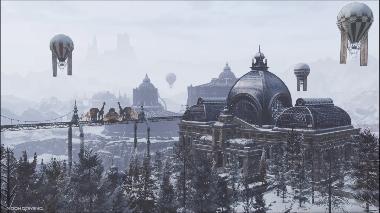 Aerial view of an area in Lies of P: Overture