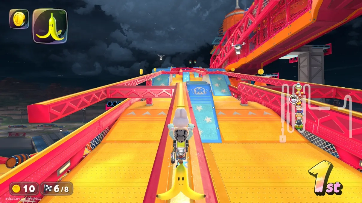 Rails and ramps on a bridge course