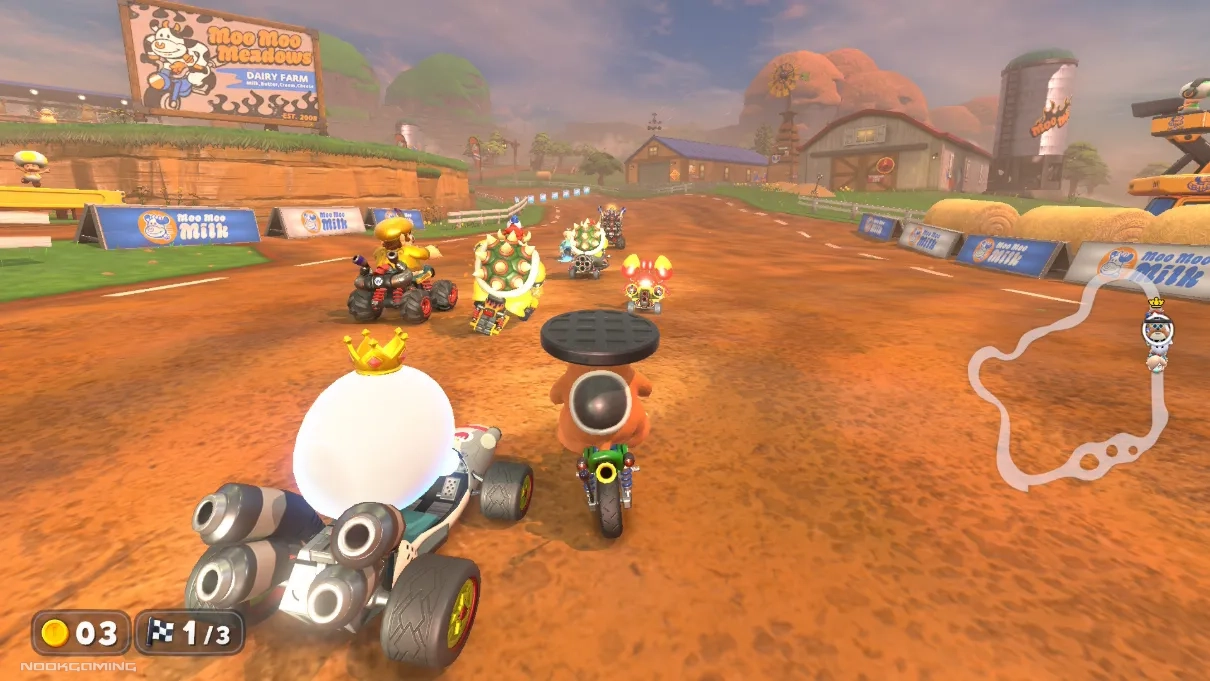 Racing in Mario Kart World for Switch 2