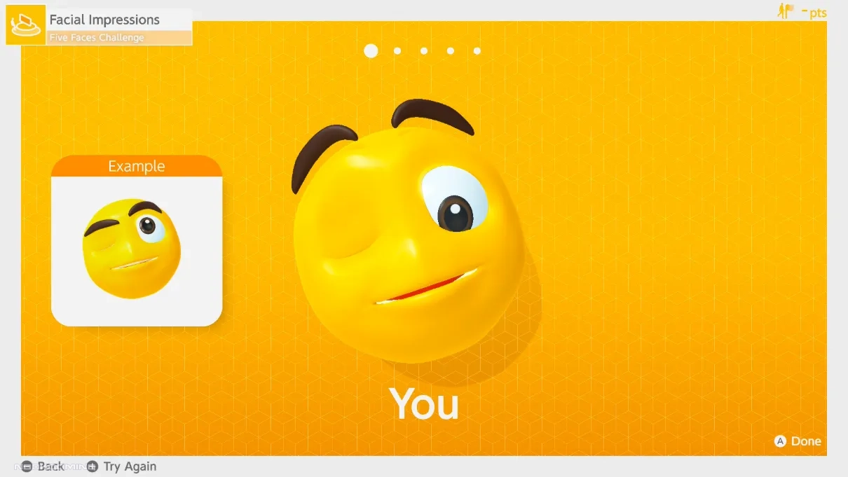 Face minigame in Nintendo Switch 2 Welcome Tour