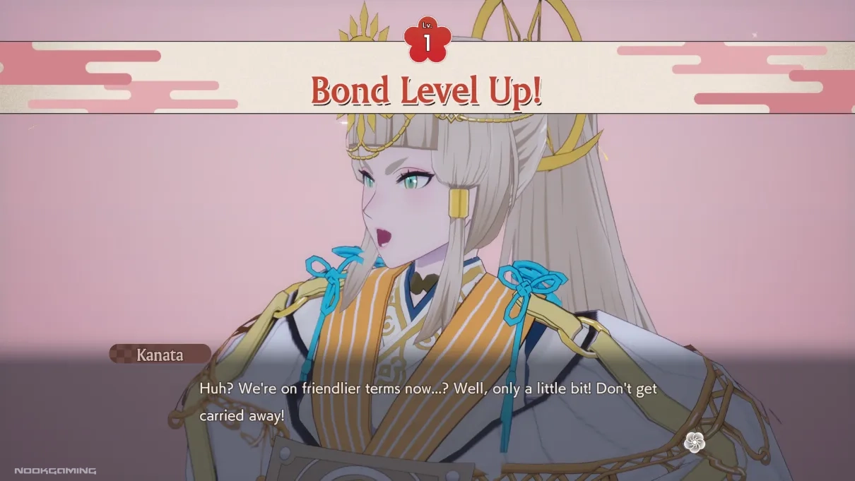 Leveling up a bond in Rune Factory: Guardians of Azuma