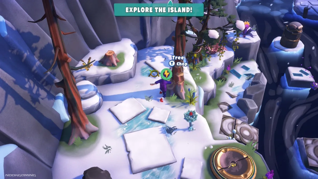 Exploring a frosty island in Survival Kids