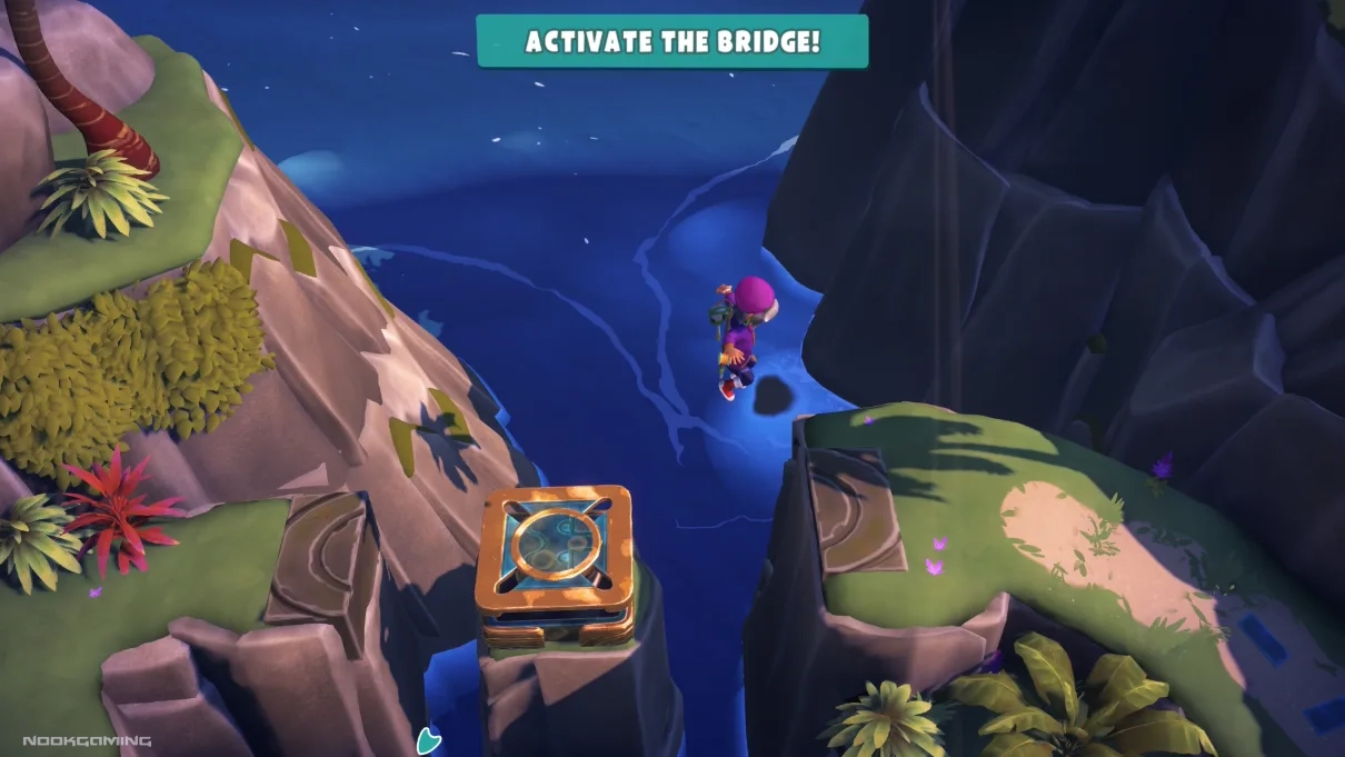 Crossing a gap in Survival Kids