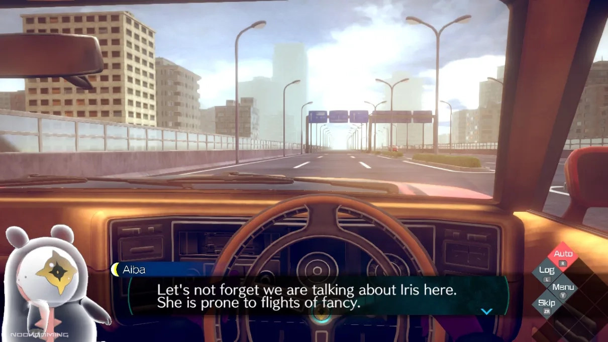 Aiba talking about Iris's conspiracy believing side in No Sleep for Kaname Date - From AI: The Somnium Files