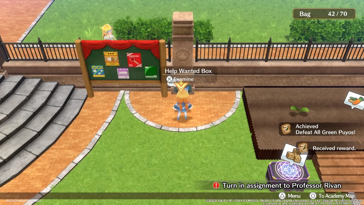 Exploring the school grounds