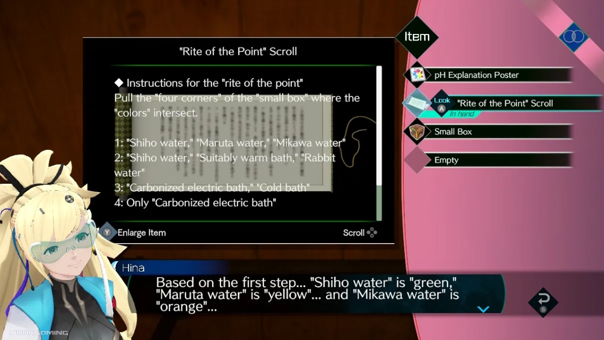 Explaining a puzzle in No Sleep for Kaname Date - From AI: The Somnium Files