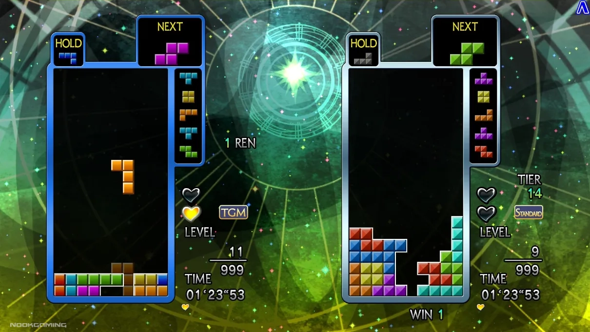Pulling off an All Clear in Tetris the Grand Master 4 -Absolute Eye-