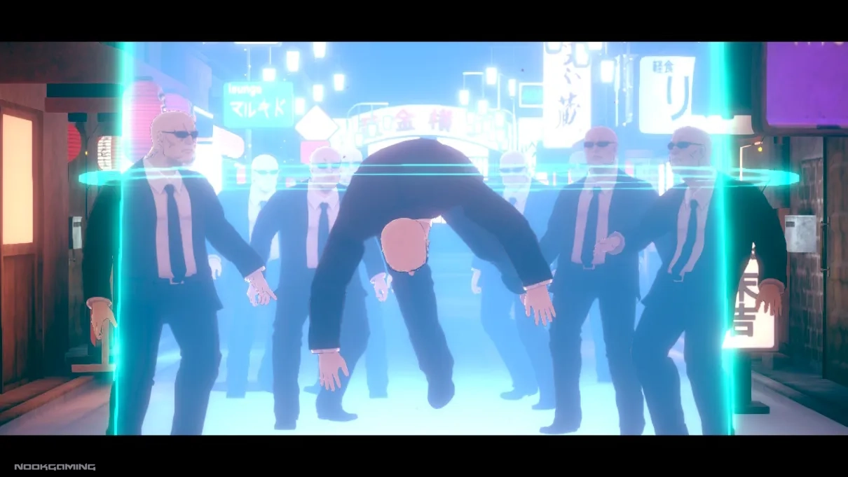 UFO sucking up some agents in No Sleep for Kaname Date - From AI: The Somnium Files