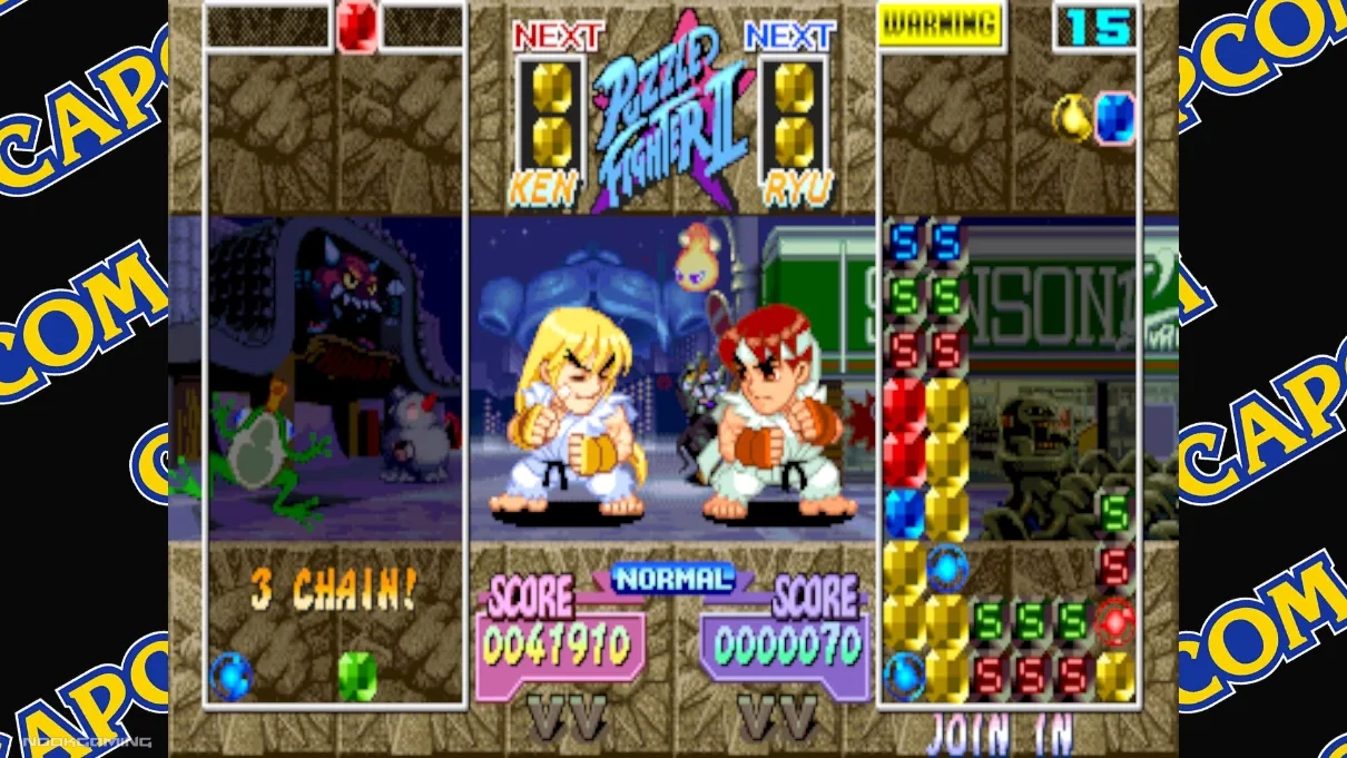 Vs CPU in Super Puzzle Fighter II Turbo