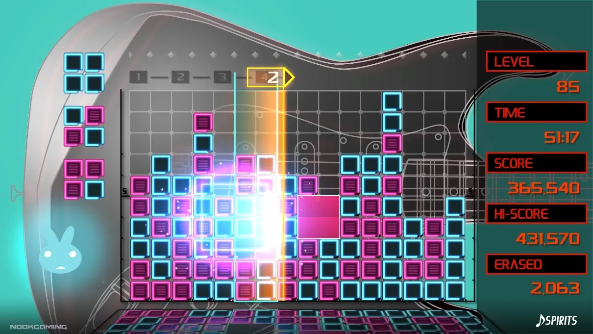 Level 85 in Lumines