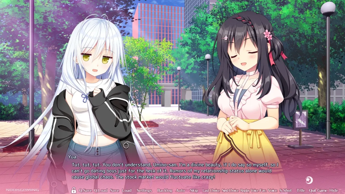 Yua acting pompous around Miyako