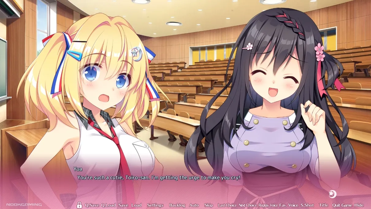 Yua being sarcastic with Kirame in Futamata Ren'ai: Two Times the Trouble