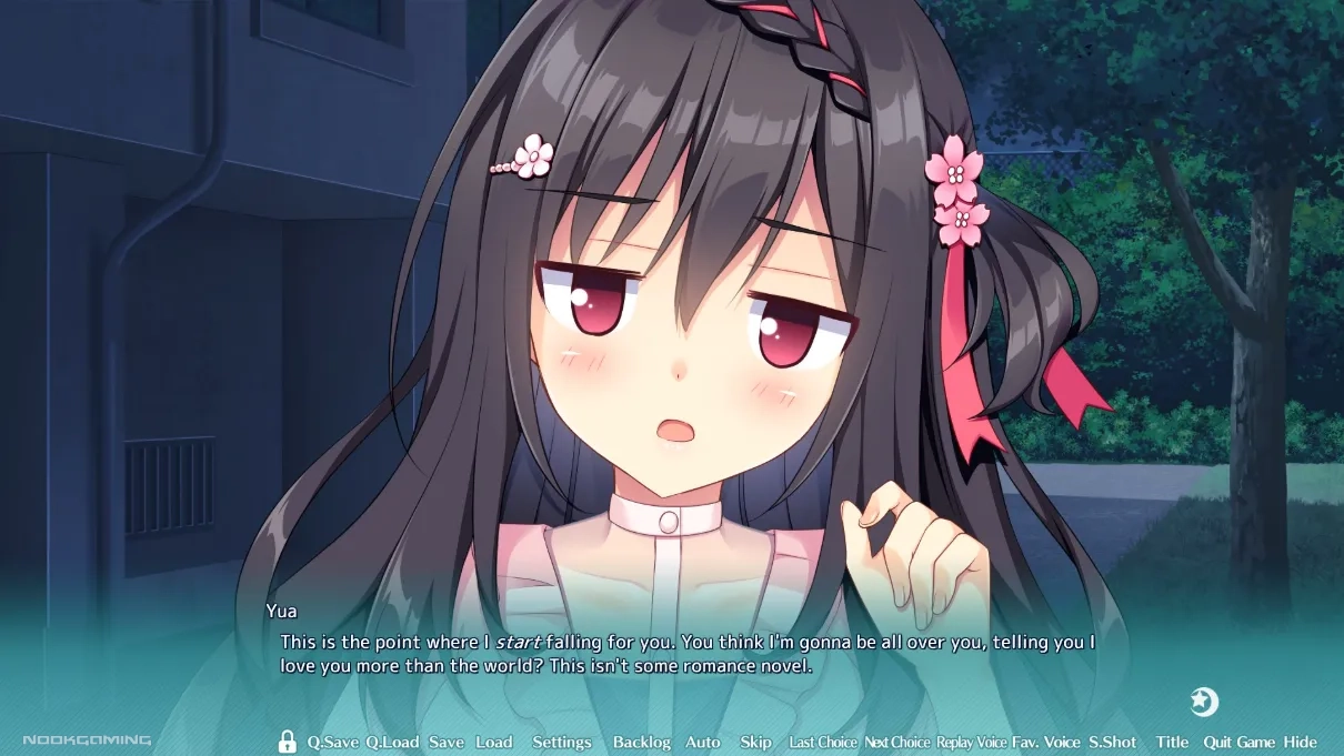 Yua talking to Nao in Futamata Ren'ai: Two Times the Trouble 
