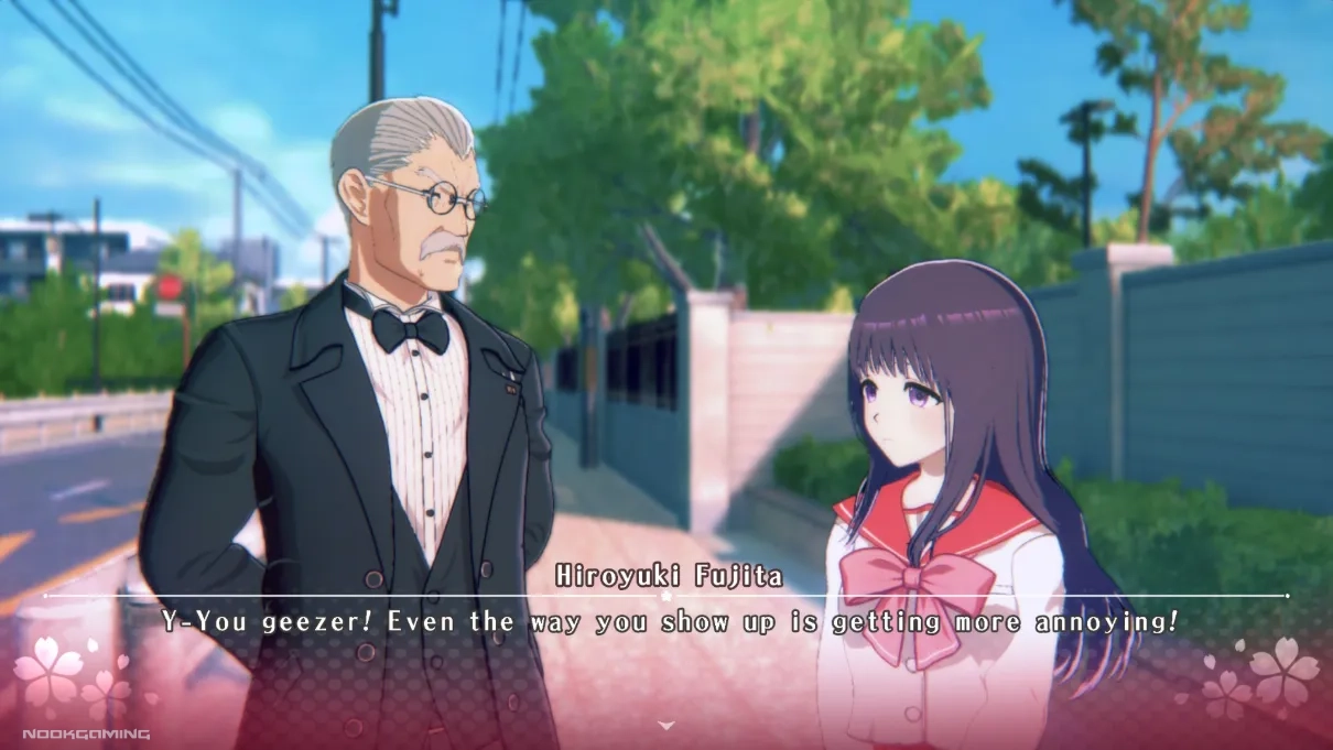 Serika and her butler "Sebastian" in ToHeart