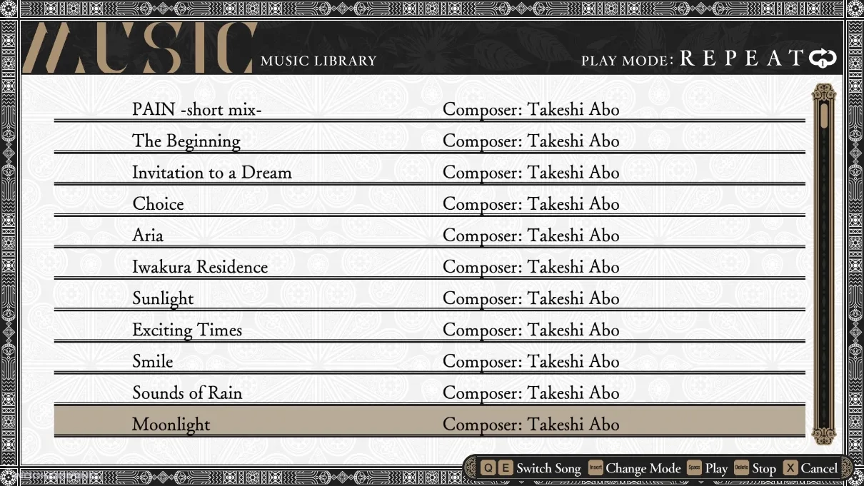 Iwakura Aria music screen