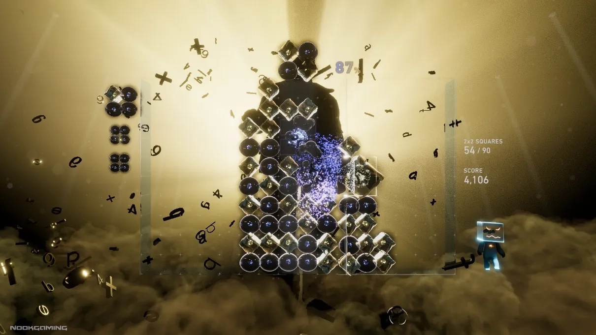 Blue and Yellow vibrant Skin in Lumines Arise