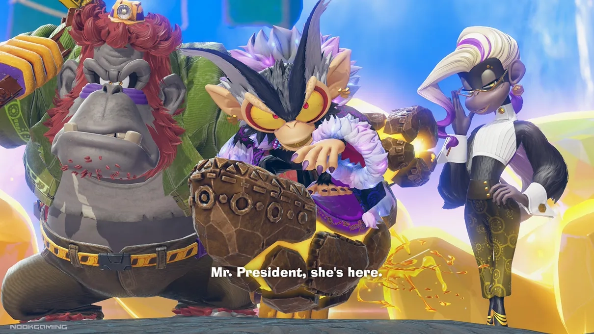 Main trio of VoidCo in Donkey Kong Bananza