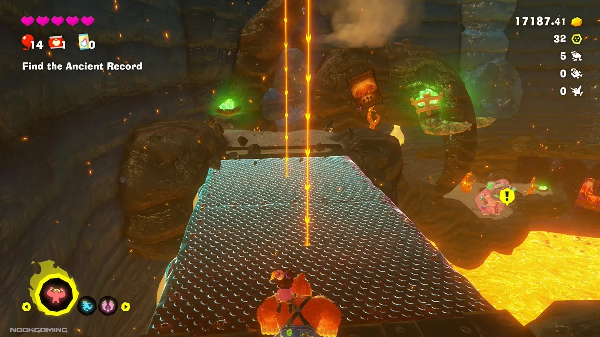 Volcano level in Donkey Kong Bananza