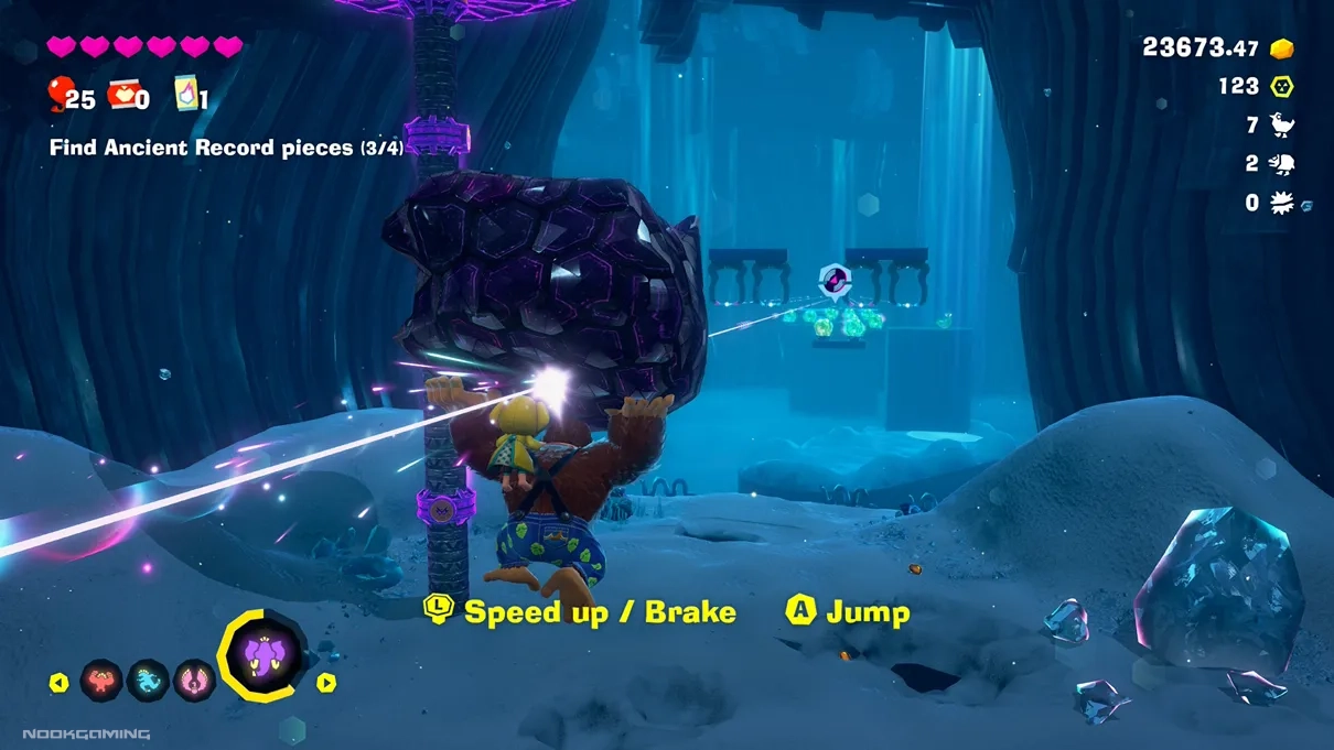 Ice level in Donkey Kong Bananza