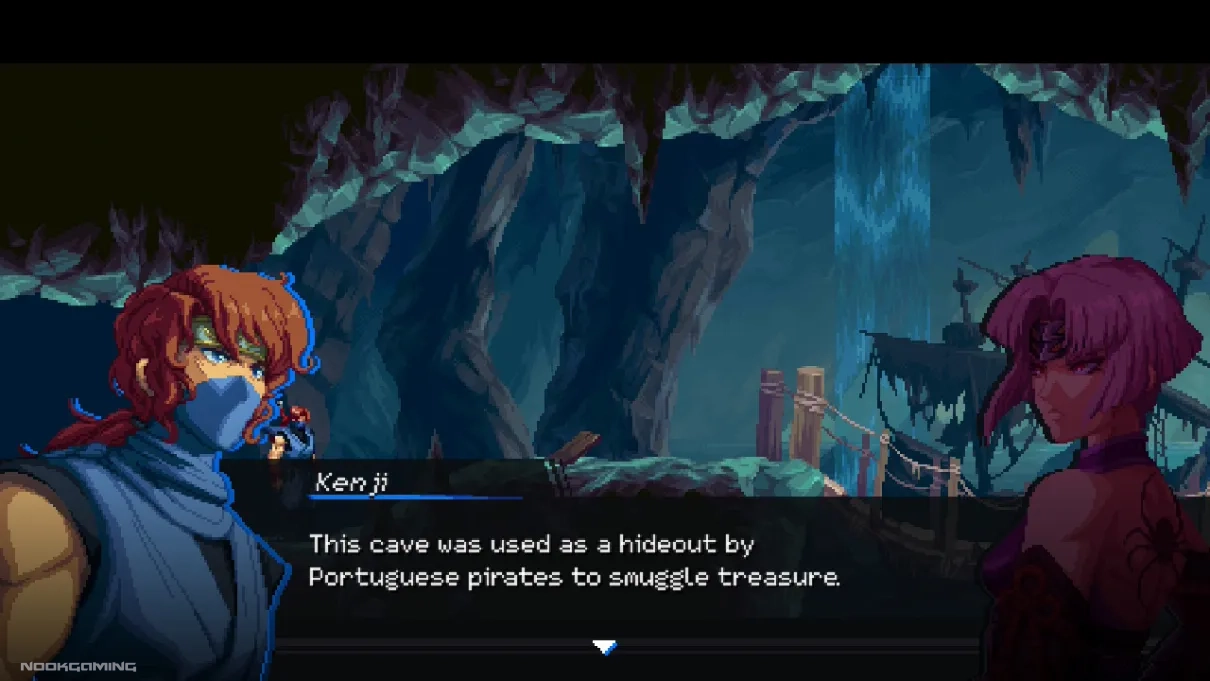 Dialogue between Kenji and Kumori in Ninja Gaiden: Ragebound