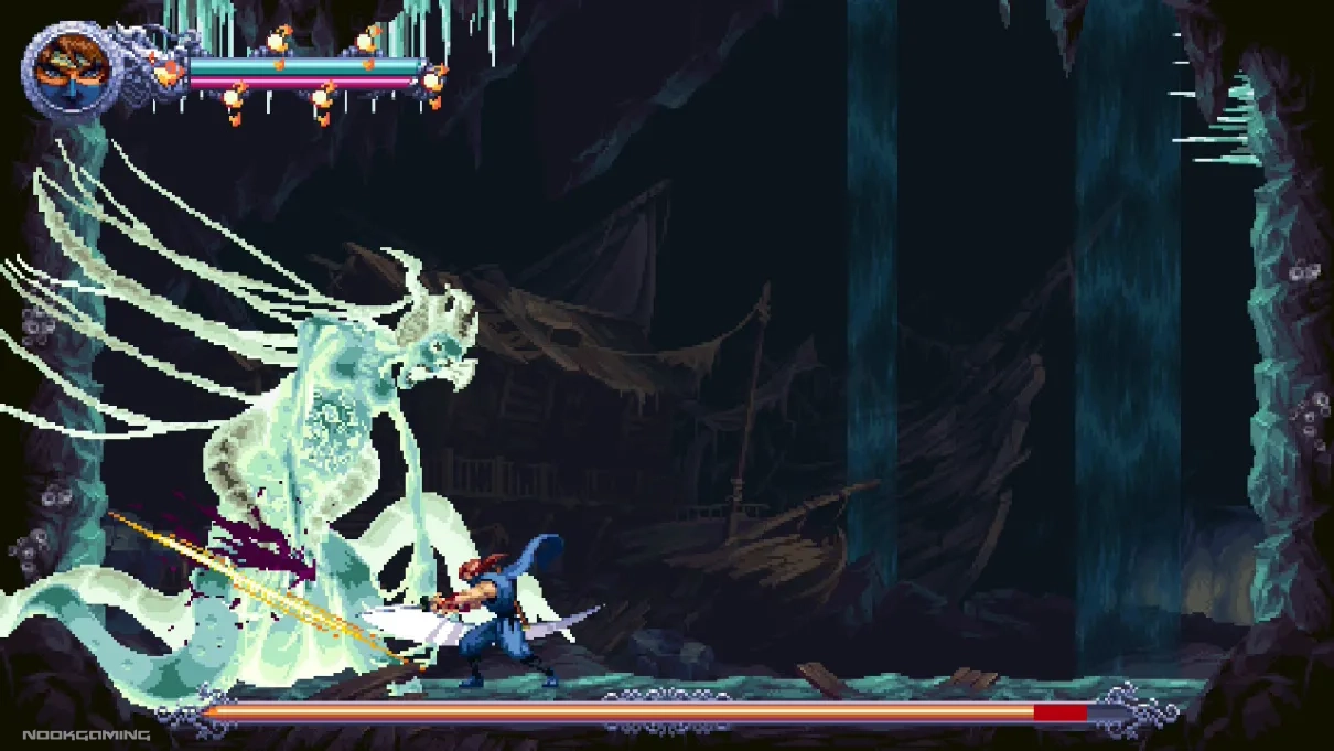 Ghastly boss in Ninja Gaiden: Ragebound