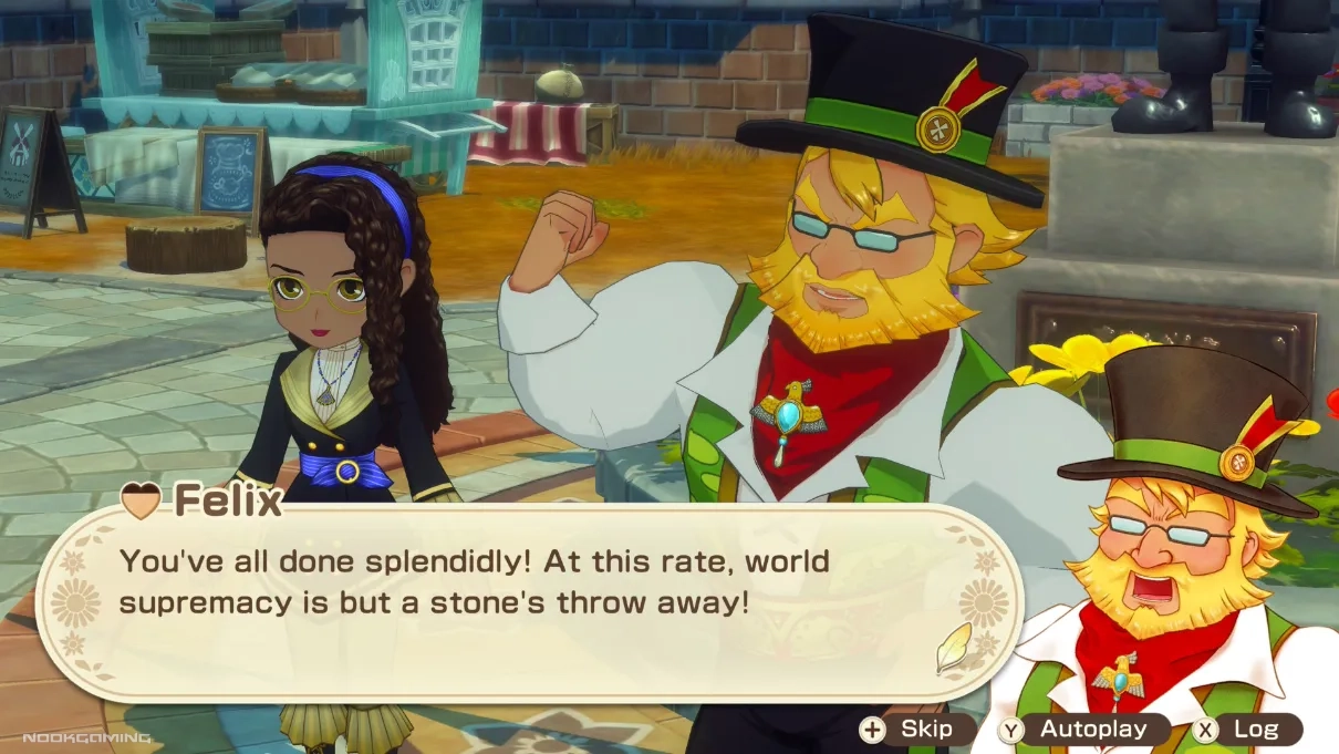 The mayor (Felix) excitedly full of praise