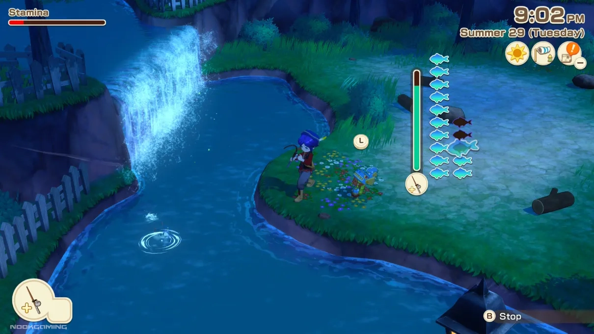 Fishing in Story of Seasons: Grand Bazaar