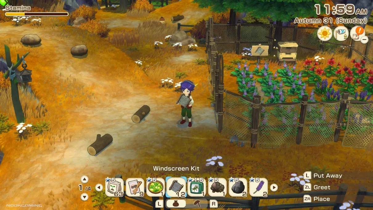 Setting up the farm in Story of Seasons: Grand Bazaar