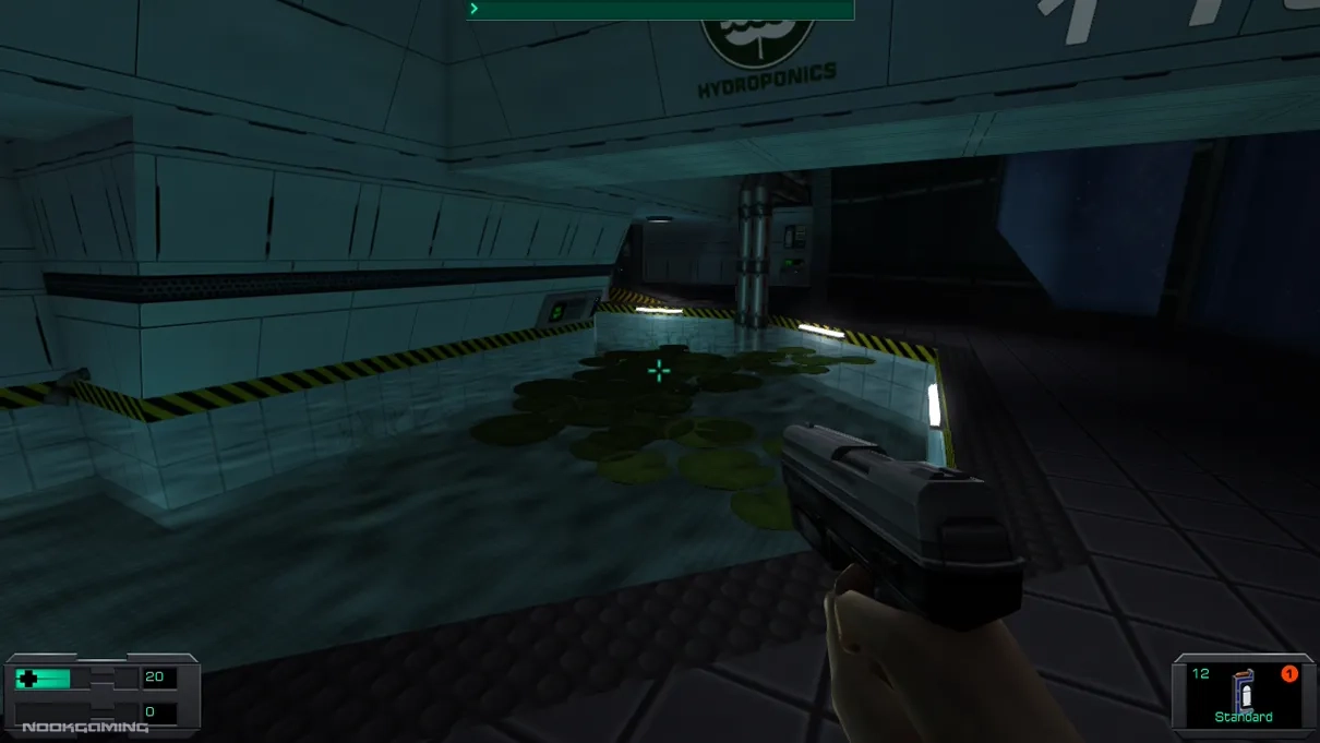 Hydroponics room in System Shock 2 Remastered