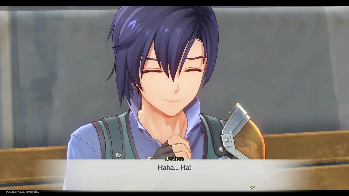 Joshua laughing