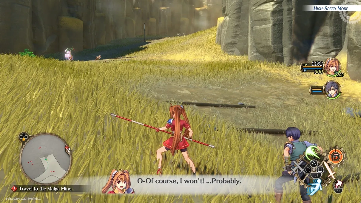 Walking around fields in Trails in the Sky 1st Chapter