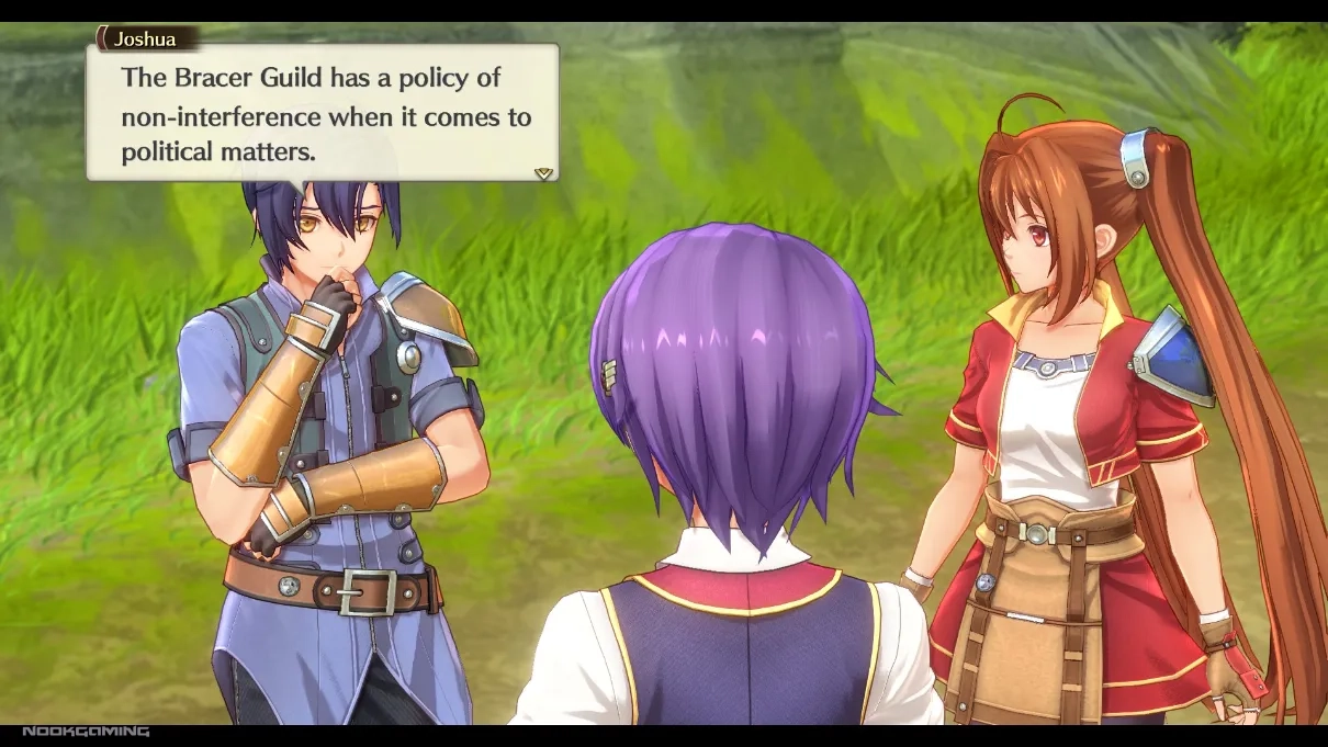 Joshua discussing the Bracer Guilds regulations