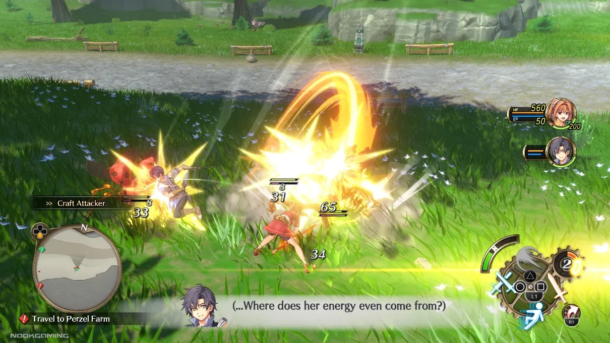 Field Battle in Trails in the Sky 1st Chapter