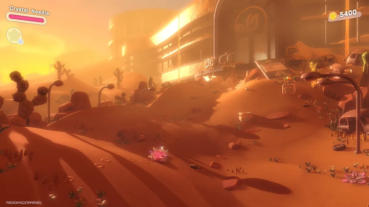 Hazy Desert level in Kirby and the Forgotten Land Nintendo Switch 2 Edition + Star Crossed World