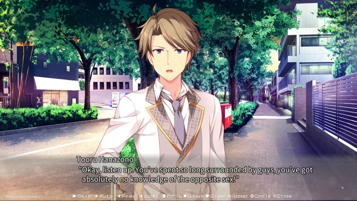 Protagonist of Home Sweet Homecoming with no knowledge of the opposite sex