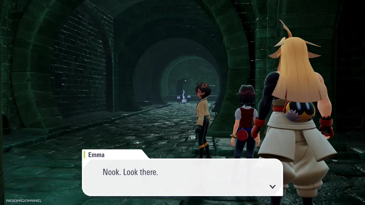 In the sewers with Emma and Ivor in Pokémon Legends: Z-A