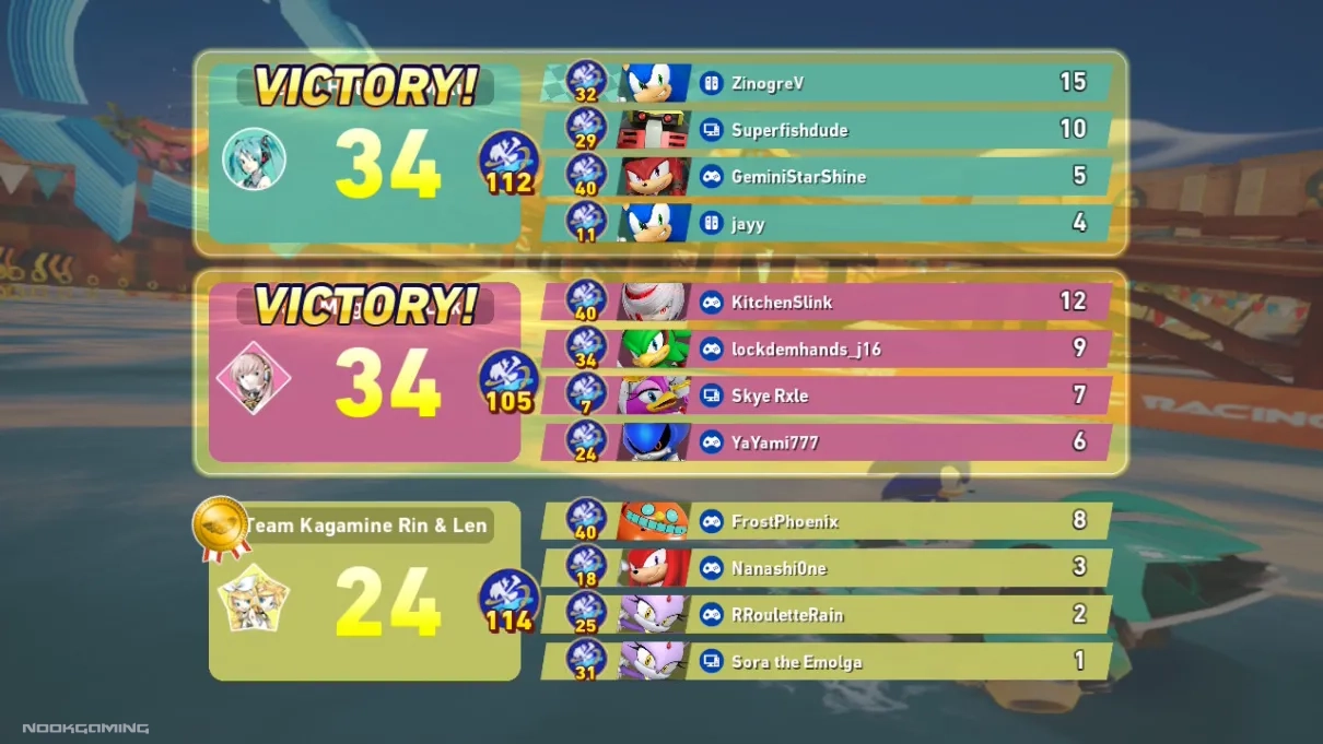 Victory Screen