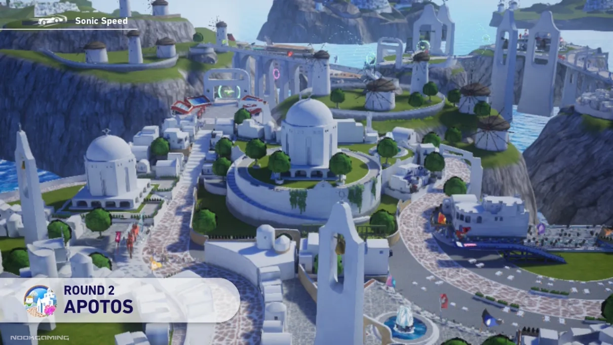 Apotos in Sonic Racing: Crossworlds
