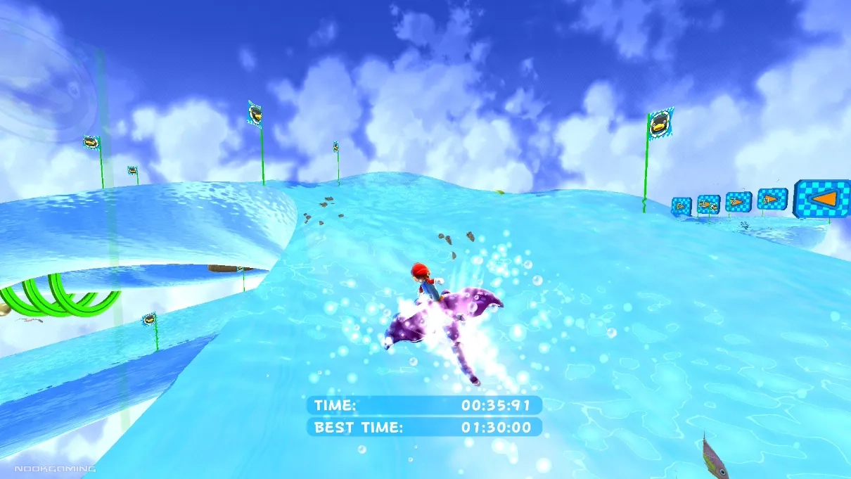 Manta Ray surfing level - Super Mario Galaxy + Super Mario Galaxy 2