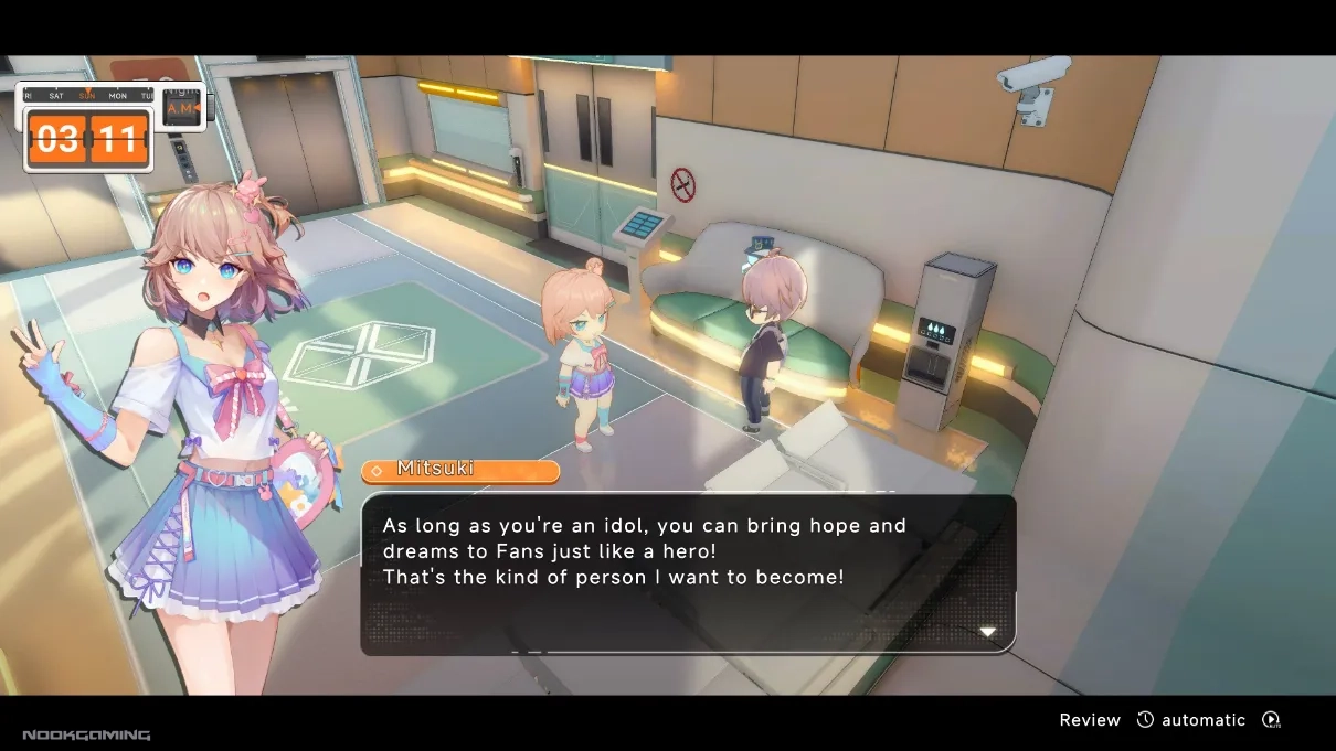 Idol (Mitsuki) talking about her dream