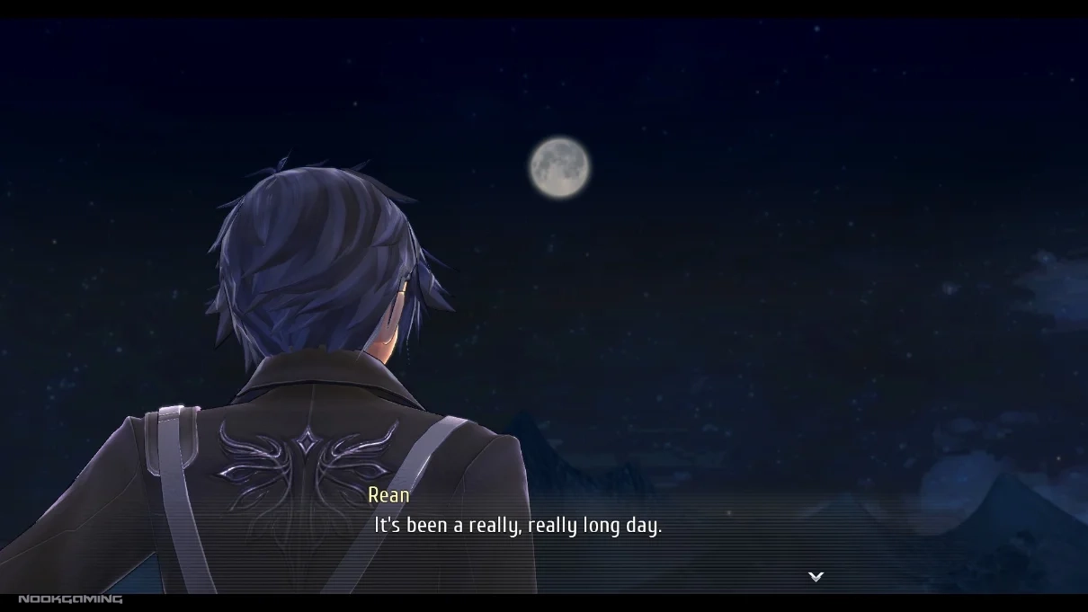 Rean talking about a long day in The Legend of Heroes: Trails into Reverie