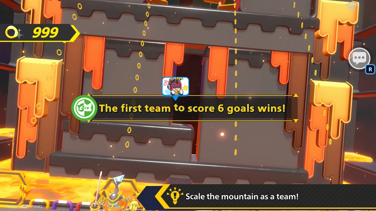 Team minigame establishment shot in Sonic Rumble