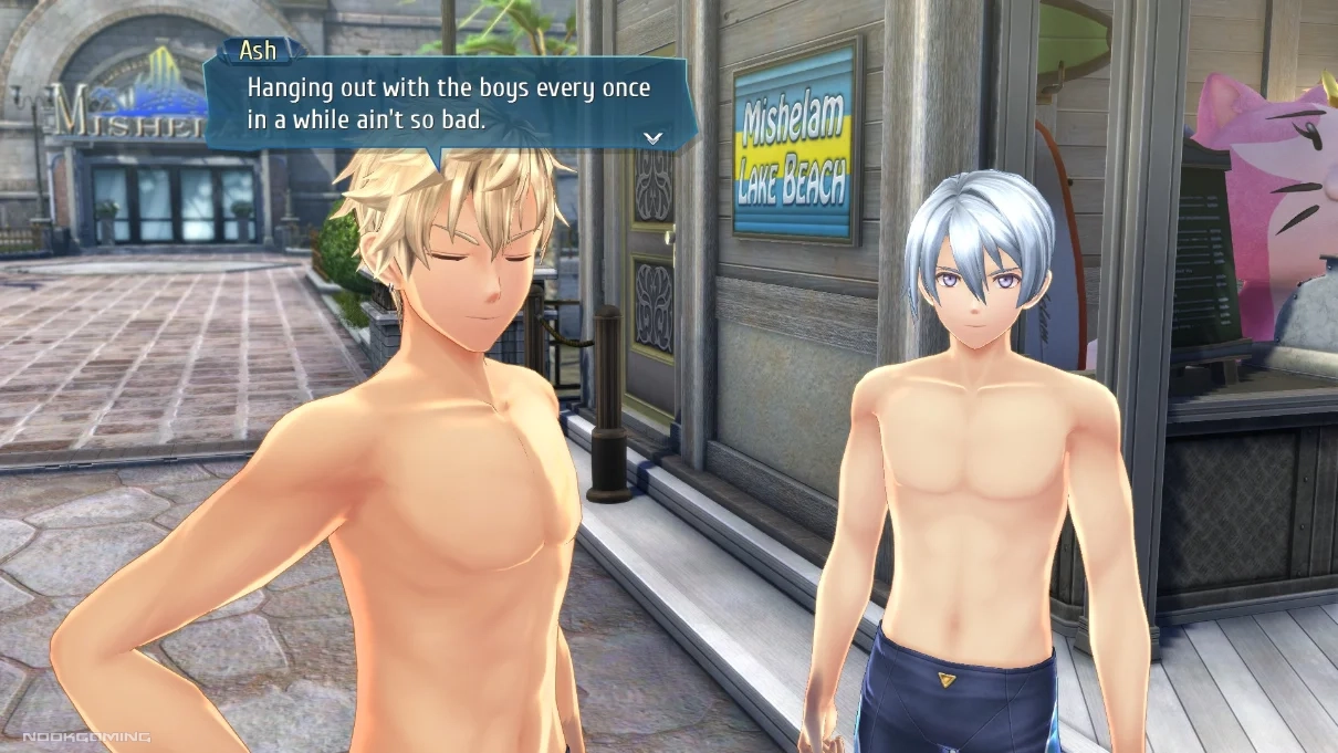 Two of Class Seven (Kurt and Ash) hanging out at the beach