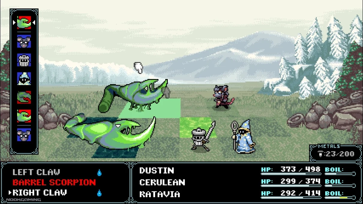 A dead scorpion miniboss's floating claws still doing battle with me