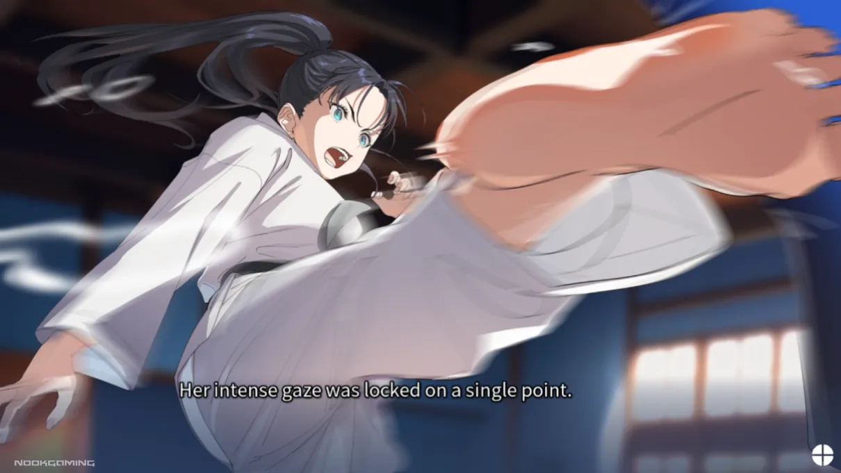 Eri practicing karate - Harmonic Reflections
