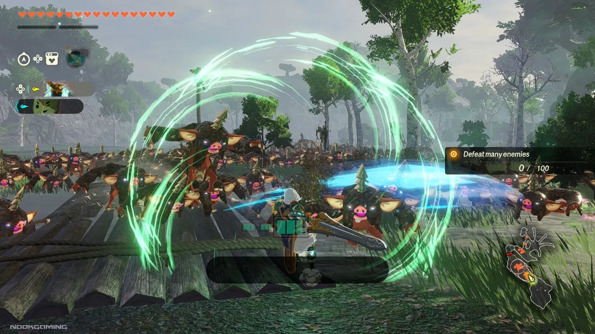Using wind to fight dozens of enemies